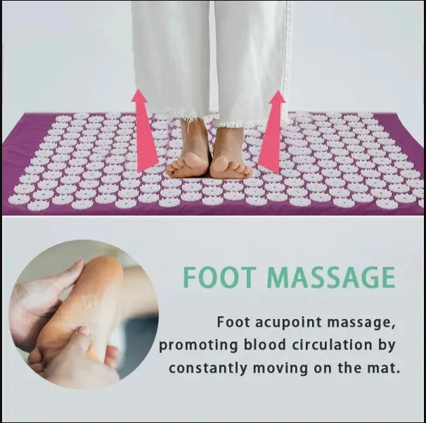 Acupressure Mat & Pillow Set — Back & Neck Tension Relief