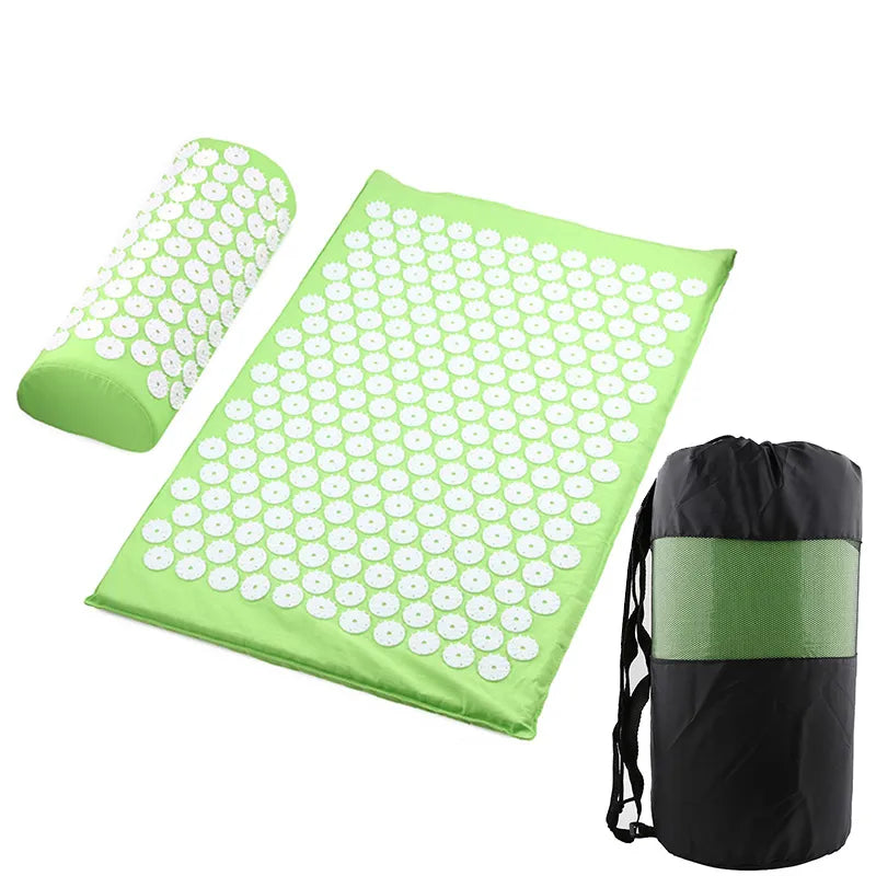 Acupressure Mat & Pillow Set — Back & Neck Tension Relief