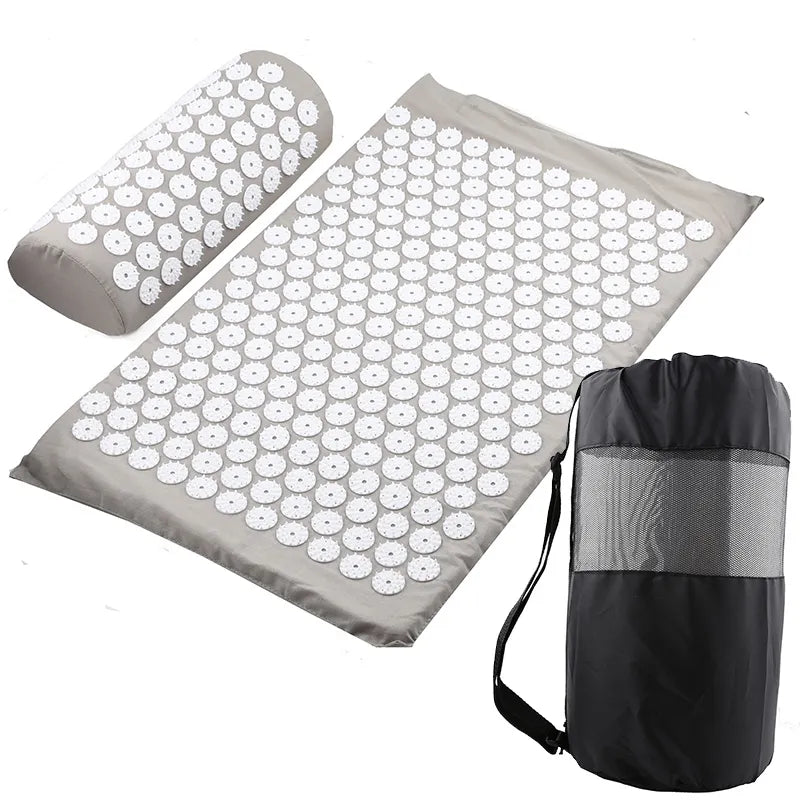 Acupressure Mat & Pillow Set — Back & Neck Tension Relief