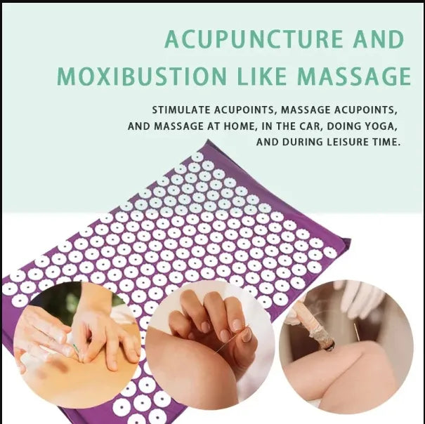 Acupressure Mat & Pillow Set — Back & Neck Tension Relief