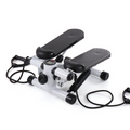 Silent hydraulic mini stepper with resistance bands