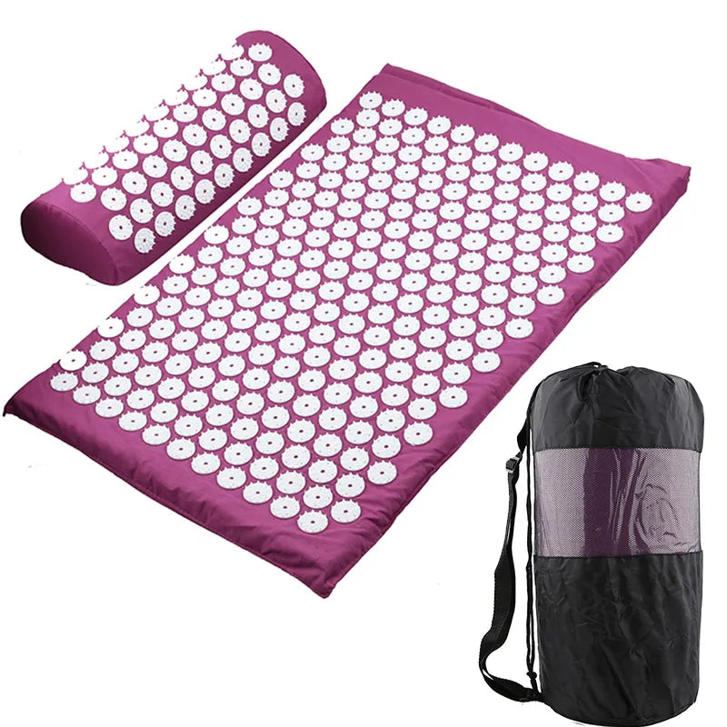 Acupressure Mat & Pillow Set — Back & Neck Tension Relief