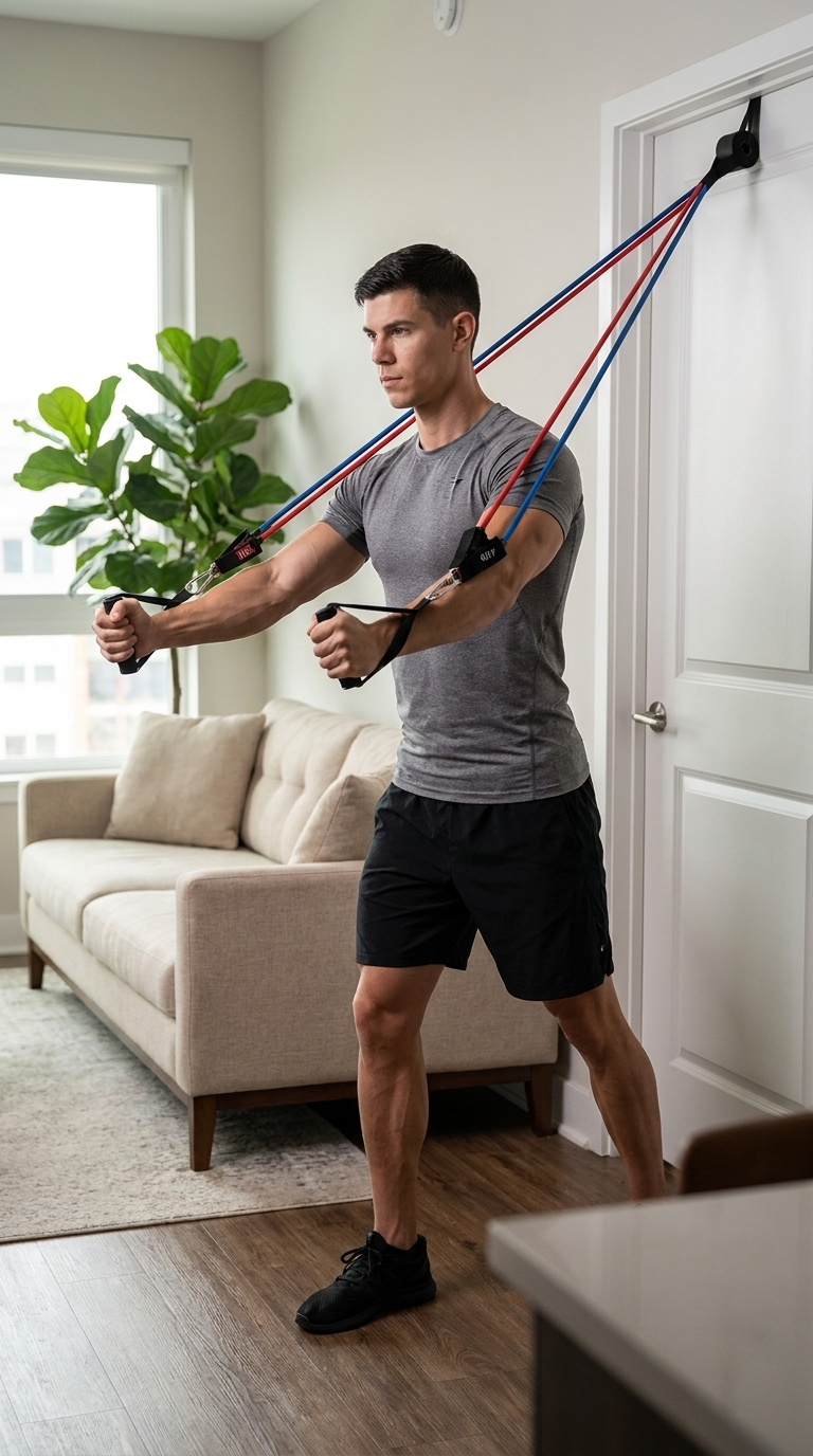 Resistance Bands Set — 5 Bands, 150 lbs, Fits in a Drawer
