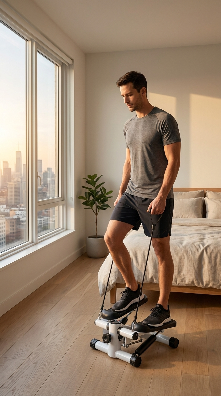 Silent Hydraulic Mini Stepper — Quiet Apartment Cardio