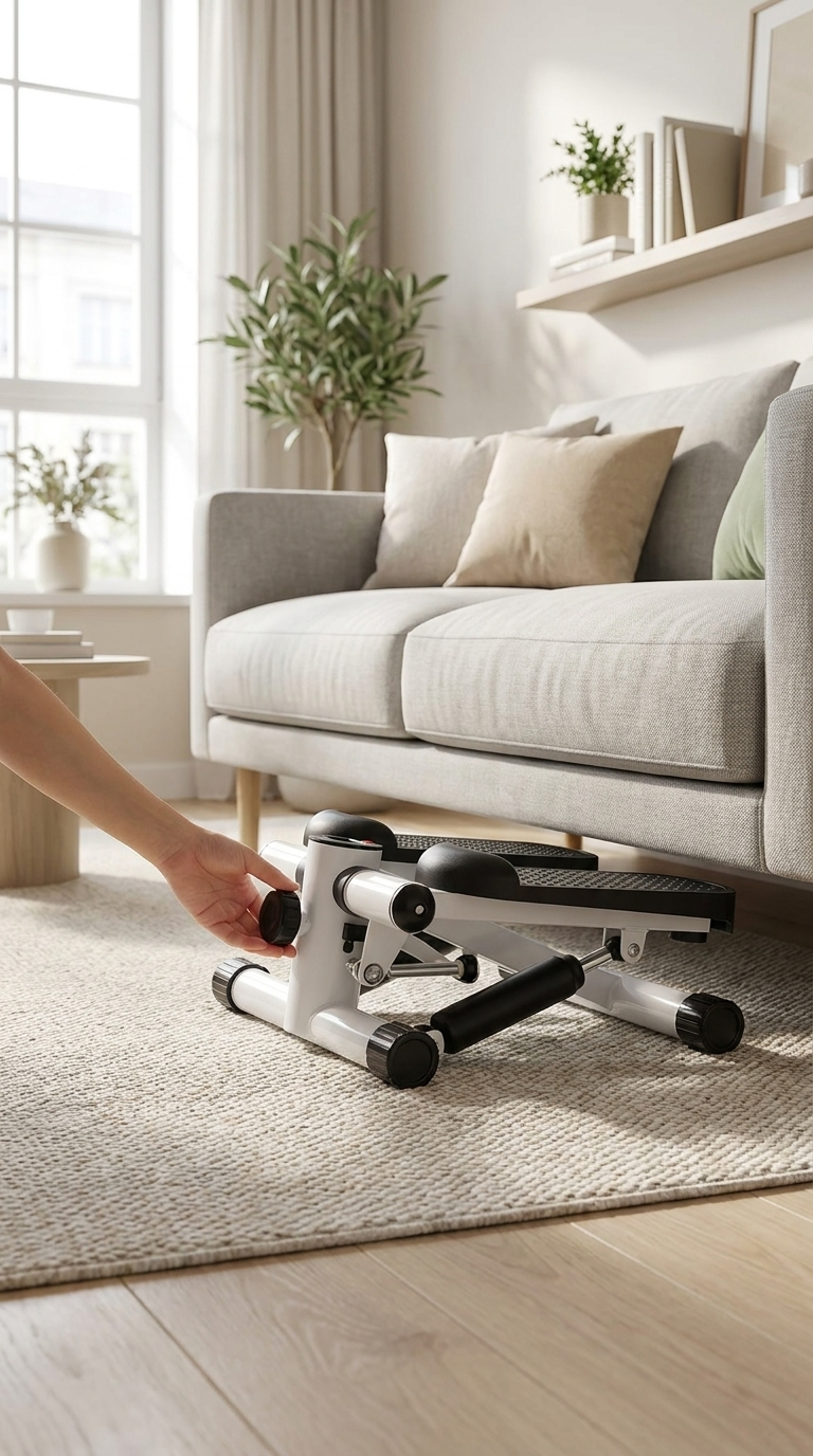Silent Hydraulic Mini Stepper — Quiet Apartment Cardio