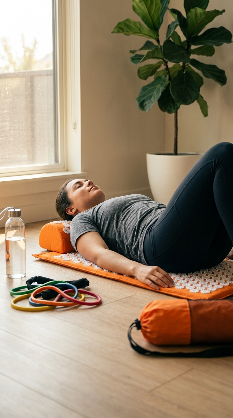 Acupressure Mat & Pillow Set — Back & Neck Tension Relief