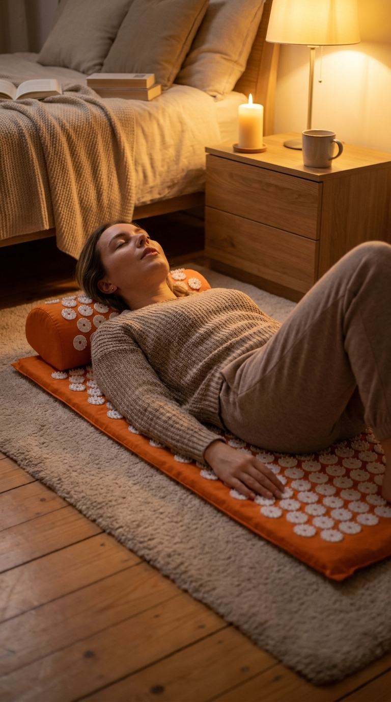 Acupressure Mat & Pillow Set — Back & Neck Tension Relief